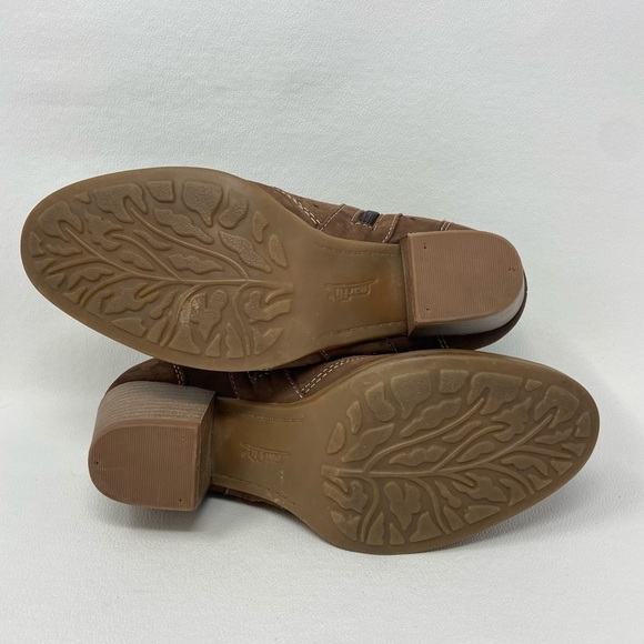 Earth Marion Brown Leather Side Zip Booties, Women’s Size US 6.5B. - Picture 8 of 10